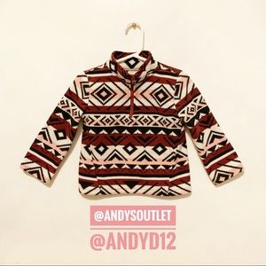 Crazy 8 Tribal Print Sweater with Zipper size 2T